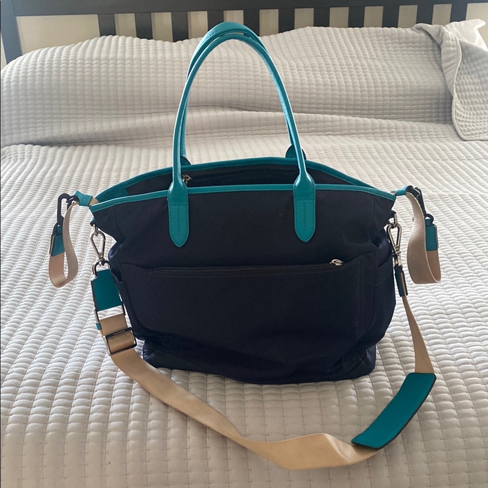 Michael Kors Black and Teal Baby Bag - Picture 2 of 4